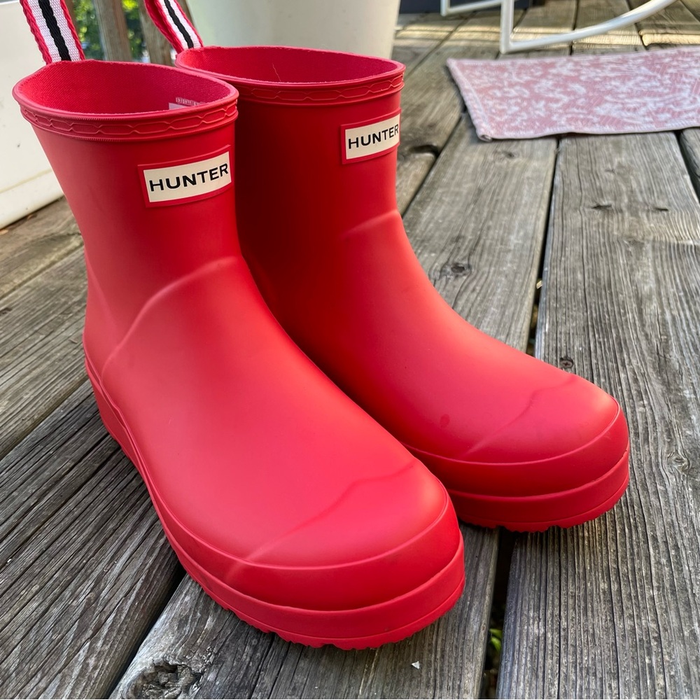 Hunter Women's Red Rain Boots